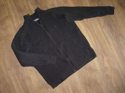 ARMANI JEANS sweter rozpinany XXL CZARNY