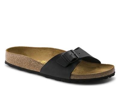 Klapki damskie czarne BIRKENSTOCK Madrid Briko Flor Black 40793 39