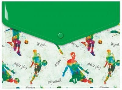 TECZKA A4 KOPERTA NA ZATRZASK PP FOOTBALL BIURFOL
