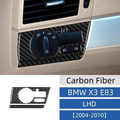 PARA BMW X3 E83 2006-2010 DE PUERTA CON FIBRAS DE CARBÓN SOPORTE CENTRUM STE~14749  