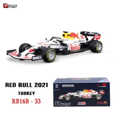 RB16B-33 White 1:43 2021 F1 Red Bull Racing RB16B 33# Verstappen Turkey Spe