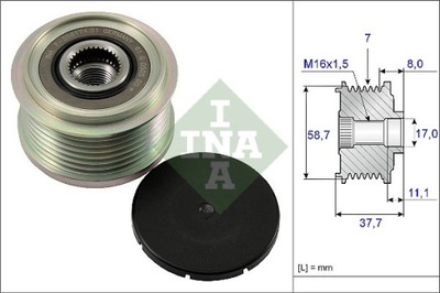 КОЛЕСО ШКИВ ГЕНЕРАТОРА FORD 535012810