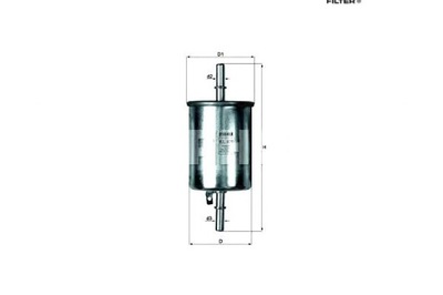 Knecht фільтр пального chevrolet aveo / kalos spark d фото №1