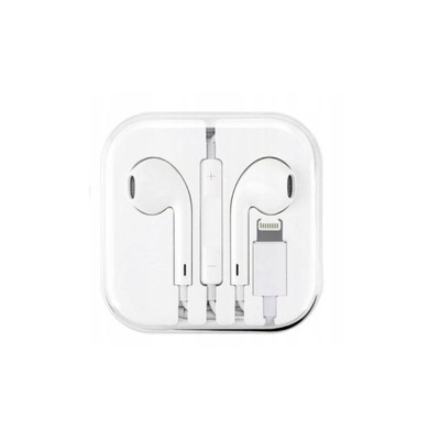 Słuchawki do Apple iPhone ze złączem Lightning białe