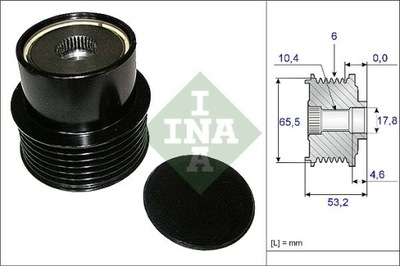 СЦЕПЛЕНИЕ ГЕНЕРАТОРА INA 535 0195 10