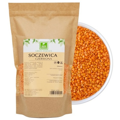 SOCZEWICA CZERWONA 1kg bez GMO do CURRY na zupę