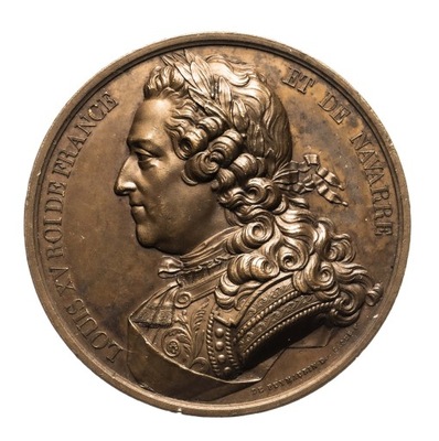 Francja, Ludwik XV, medal z serii Galeria Numizmatyki Królów Francji