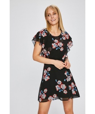 PEPE JEANS CZARNA SUKIENKA MINI FLORAL PRINT (L)