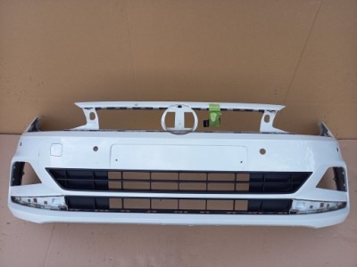 Vw polo 2g бампер передній решітка оригінал! фото №1