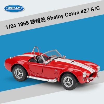 Model samochodu Cobra 1965 SHELBY 427 w skali 1:24, Całość / die cast