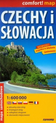 Czechy i Słowacja - mapa samochodowa