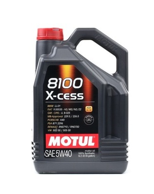 MOTUL 8100 X-CESS 5W40 A3/B4 5L ACEITE SYNTETYCZNY  