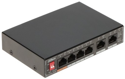Switch Dahua SG1006P POE 4x PoE +2x Uplink 10/100/1000Mbps