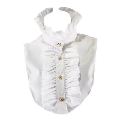 Steampunk Ruffles Collar Odpinane guziki