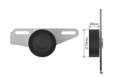 Ролик натяжителя ремень многоручейковый dacia dokker, dokker express minivan, фото №1