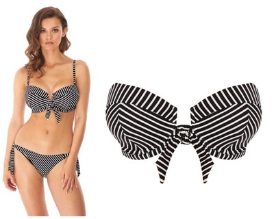 30E / 65F Freya Beach Hut black bandeau biustonosz