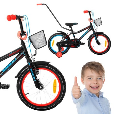 ROWER DZIECIĘCY ROWEREK 14 CALI TABOU ROCKET ALUMINIOWY PROWADNIK BMX LEKKI