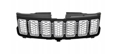 Jeep grand cherokee wk2 2017- решітка радіатора хром комплект фото №1