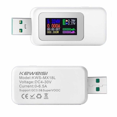 Miernik tester USB prądu napięcia KEWEISI KWS-MX18