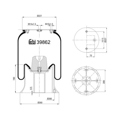 Febi bilstein 39862 чохол, кондиціонер фото №1