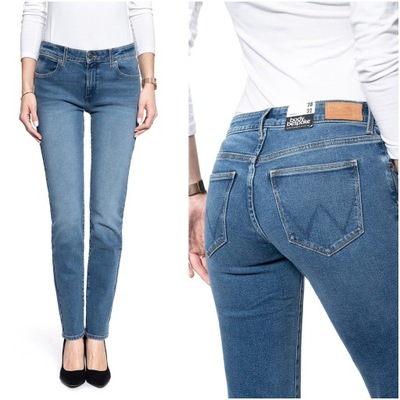Damskie spodnie jeansowe Wrangler STRAIGHT S