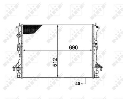 РАДИАТОР ВОДЫ NRF 53820