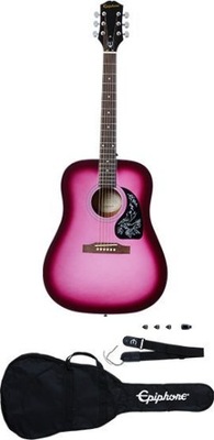 Zestaw Epiphone Starling Acoustic Guitar Player Pack Hot Pink Pearl