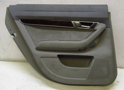 Audi a6 c6 обшивка обивка дверь левый задняя фото №1