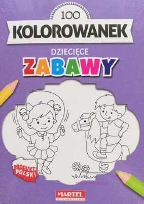 Kolorowanka DZIECIĘCE ZABAWY A5 8 obrazków