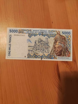 Senegal - 5000 Franków - 1999