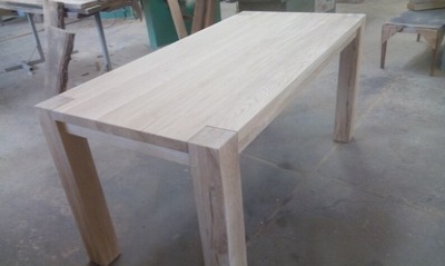 Stół z litego drewna dębowego 120x120x75cm