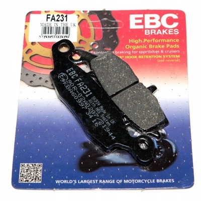 PADWITH BRAKE EBC KAWASAKI ZR-7 750 SUZUKI C INTRUDER 800 SV WITH 650  