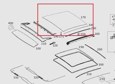 Mercedes cla скло зсувна дах панорама оригінальний номер фото №1