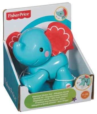 Klikający Słonik Fisher Price CGG86/CGG82