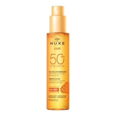 NUXE Sun Tanning Oil SPF50 Face & Body Olejek do opalania, 150ml