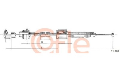 COFLE 11.0283 ТРОС ГАЗА CLIO 1.4 91- 1269MM 7700814767 35.20.09 LINEX