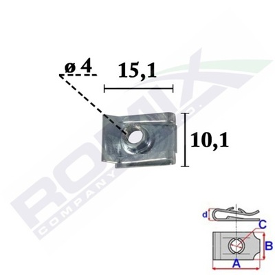 PLOKŠTELĖ MONTAVIMO BUFERIO M4 FIAT PANDA X10SZT 