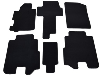 HONDA FR-V 2004-2009R. NEGRAS ALFOMBRILLAS DE FELPA - POLIAMID.  