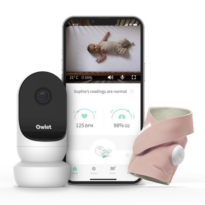 Owlet Cam 2 & Smart Sock 3 Różowy