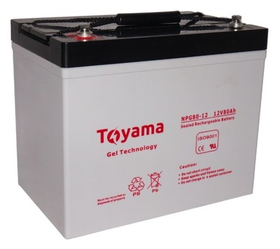 Akumulator żelowy Toyama NPG 80 12V 80Ah UPS