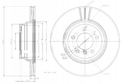 Maxgear тормозные диски ham. 2szt bmw p. e90 05- фото №1