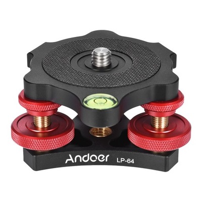 Andoer LP-64 Tripod Leveling Base Tri-wheel