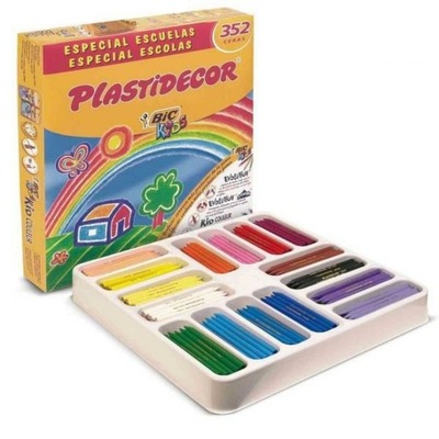 Kolorowe Kredki Woskowe Plastidecor Kids Pudełko 3