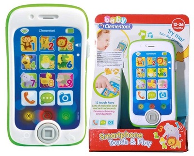 Telefon Malucha Dla Dzieci Dotykowy Smartfon 12M+ Baby Clementoni 17223