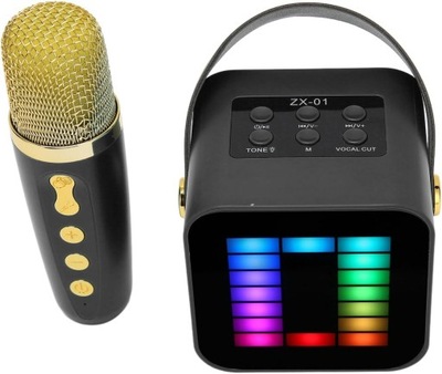 MIKROFON GŁOŚNIK ZESTAW KARAOKE BLUETOOTH