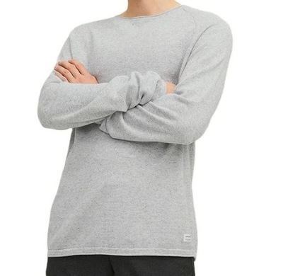 JACK&JONES SZARY SWETER MĘSKI XL