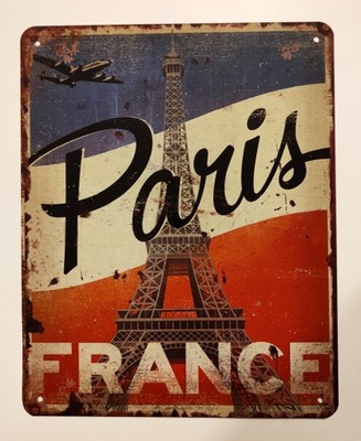 SZYLD stara reklama PARYŻ FRANCJA Paris France