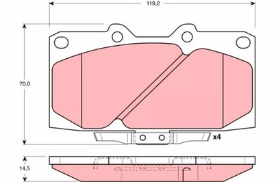 КОЛОДКИ HAM. NISSAN