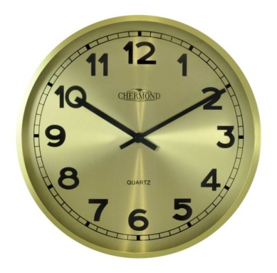 Zegar ścienny Chermond złoty 25cm