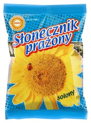 Słonecznik prażony pasiasty solony ANDREX 80g